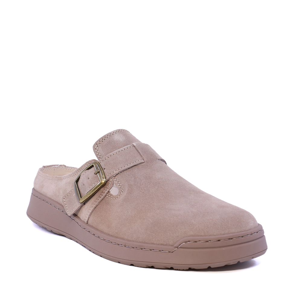 Saboți bărbați Benvenuti taupe din piele  întoarsă 1921BST0085VTA - imagine 2