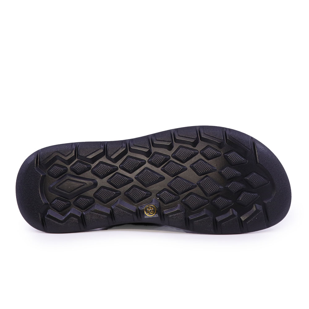 Benvenuti black leather men's clogs with flexible sole 3859BST614N