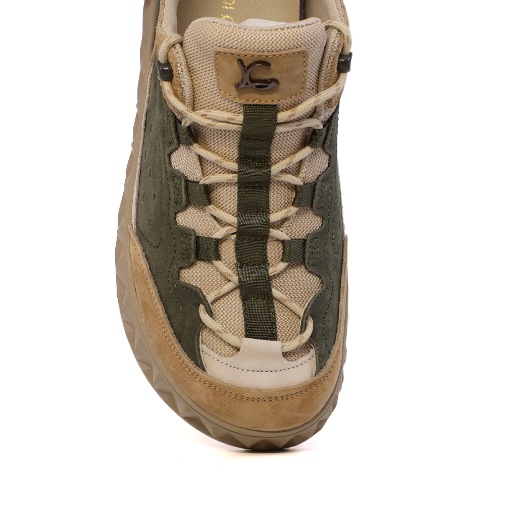 Sneakers bărbați Luca di Gioia bej multi din piele întoarsă 1321BP1210VBE