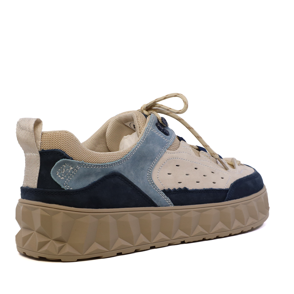 Sneakers bărbați Luca di Gioia blue multi din piele întoarsă 1321BP1210VBL