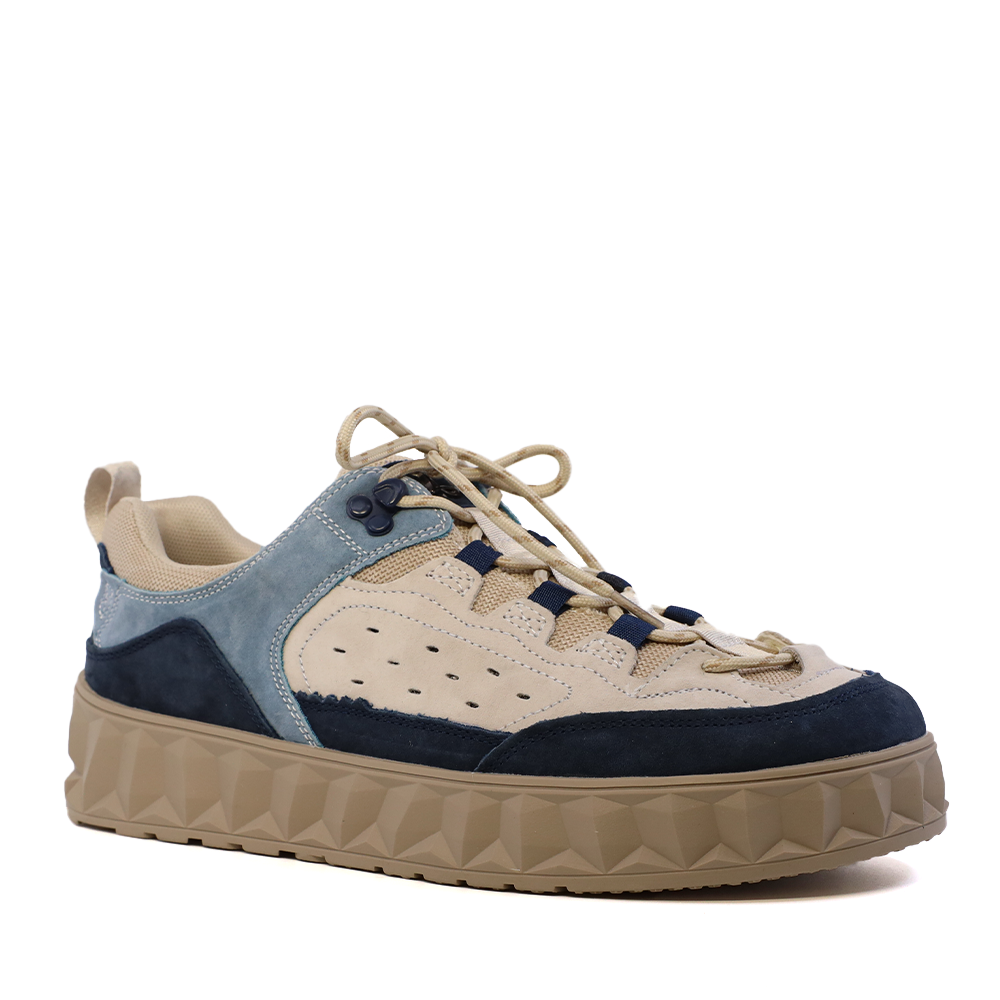 Sneakers bărbați Benvenuti blue multi din piele întoarsă 1321BP1210VBL