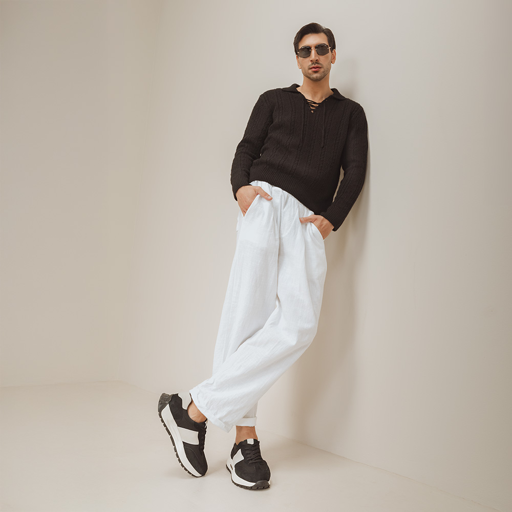 Sneakers bărbați Benvenuti negri 1531BPF0519VN - imagine 2