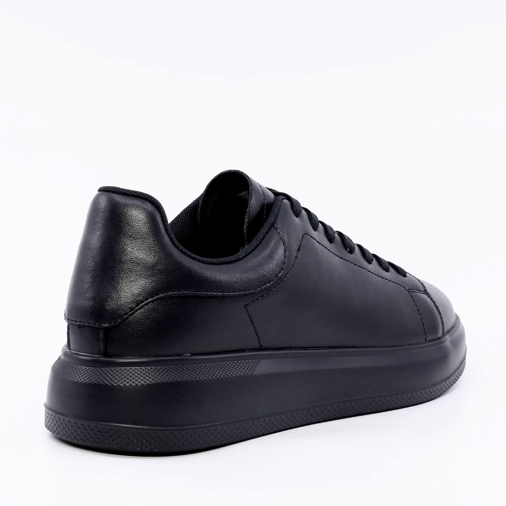 Sneakers bărbați Benvenuti negri din piele 1532BP1110N