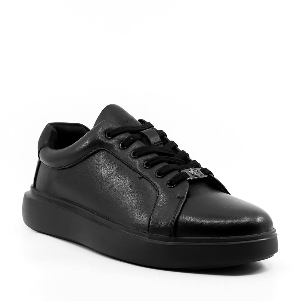 Sneakers bărbați Benvenuti negri din piele 3850BP739N - 1 | YEO