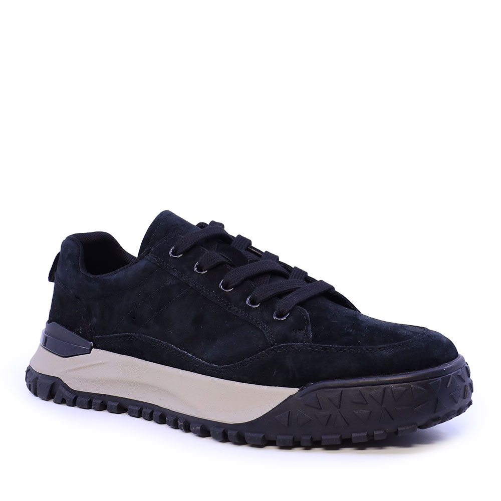 Sneakers bărbați Benvenuti negri din piele întoarsă 1922BP6602VN — imaginea 2