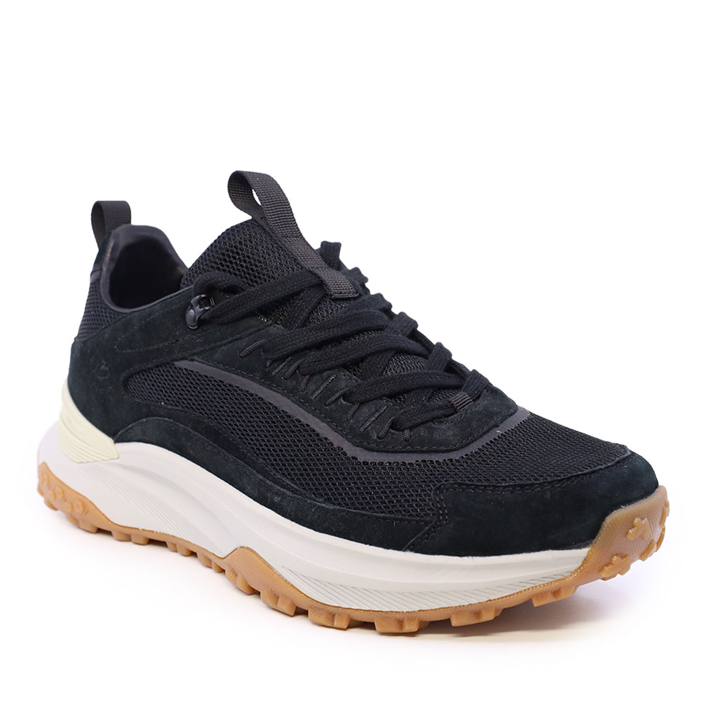 Sneakers bărbați Benvenuti negri din piele și textil 1921BP0380VN - imagine 2