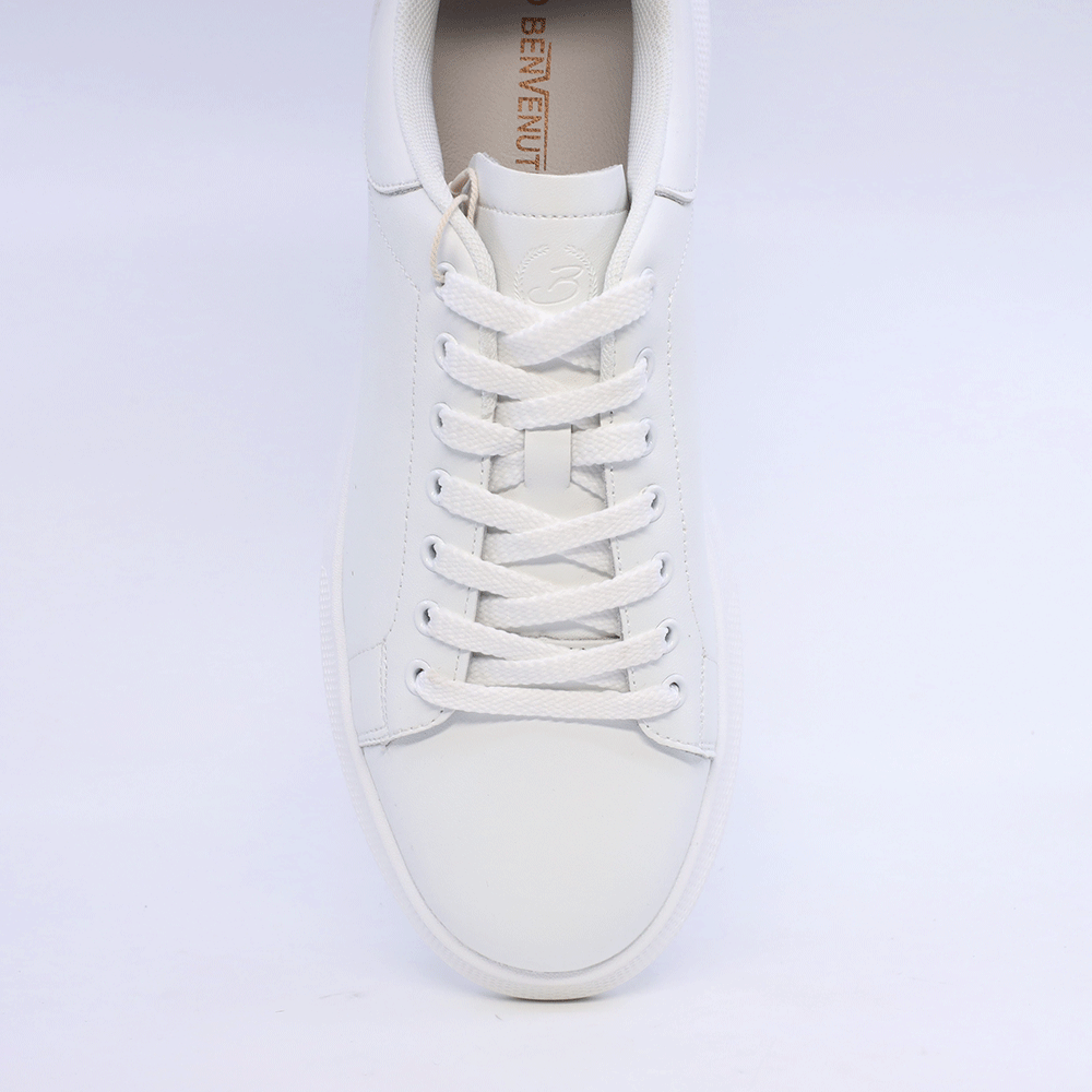 Sneakers ușori bărbați Benvenuti albi din piele 1539BP0702A