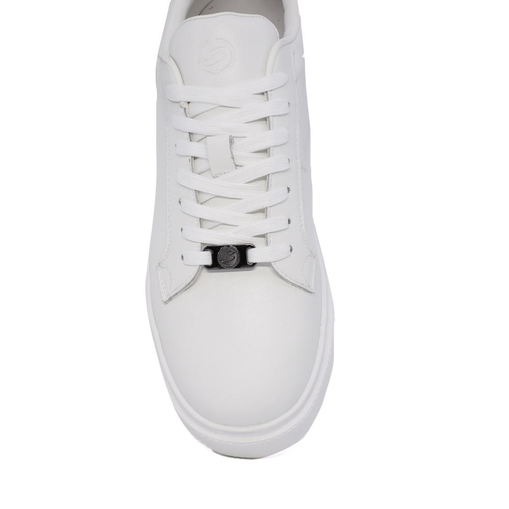 Sneakers ușori bărbați Benvenuti albi din piele 3859BP581A
