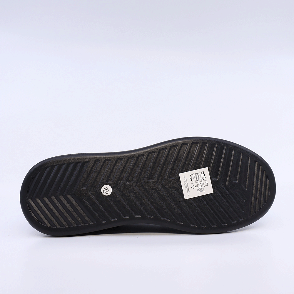 Sneakers ușori bărbați Benvenuti negri din piele 1539BP0702N