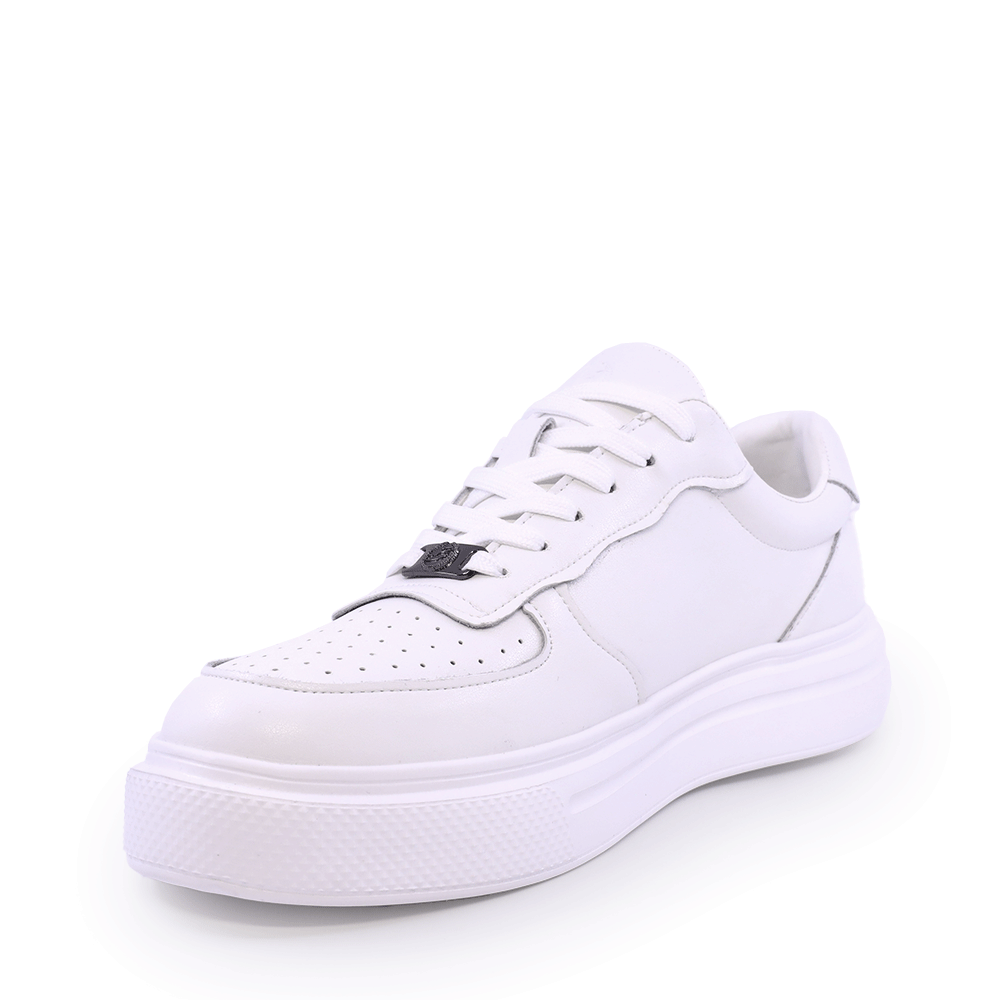 Men's lightweight sneakers Benvenuti white leather 3859BP587A