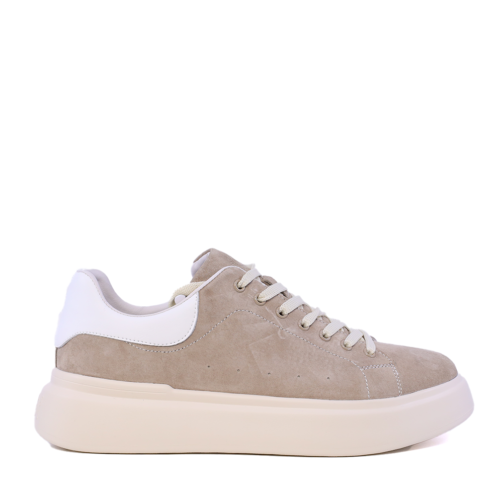 Adidasi usori barbati Benvenuti bej din piele intoarsa  1921BP0079VBE