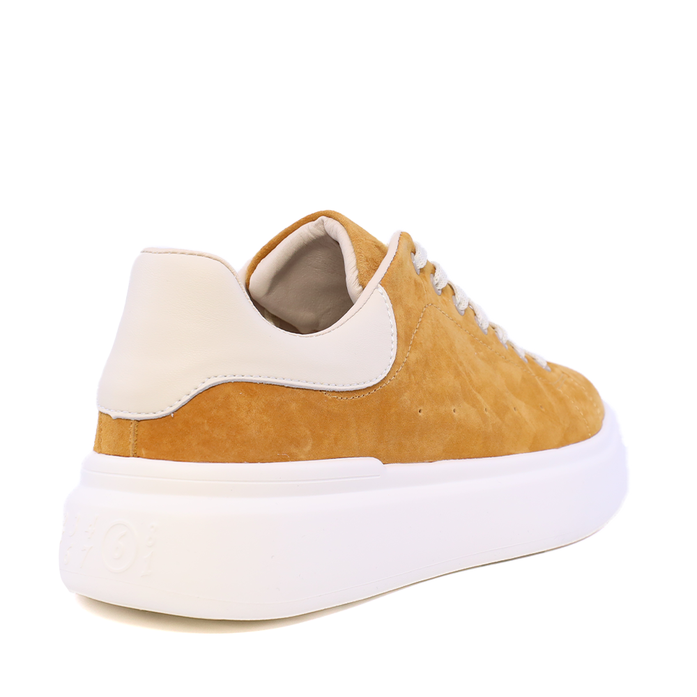 Sneakers ușori bărbați Benvenuti galbeni din piele întoarsă  1921BP0079VG