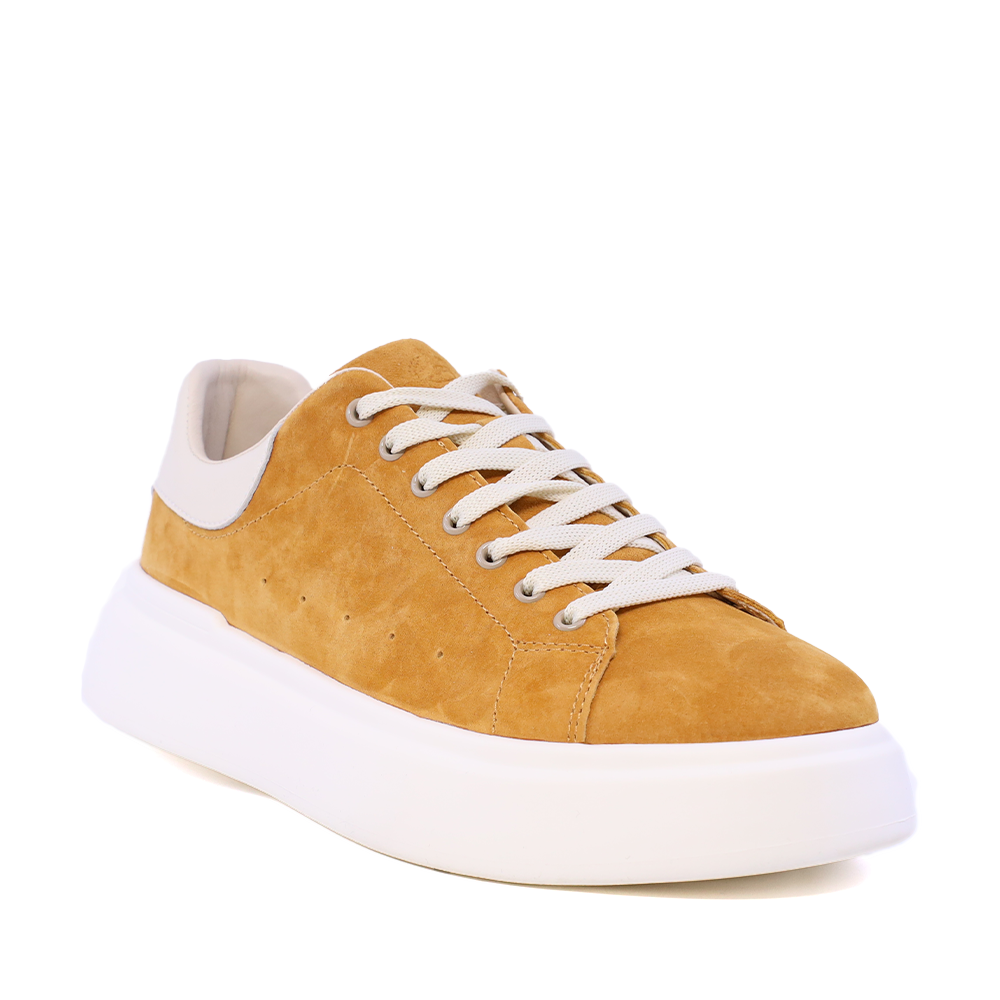 Sneakers ușori bărbați Benvenuti galbeni din piele întoarsă  1921BP0079VG