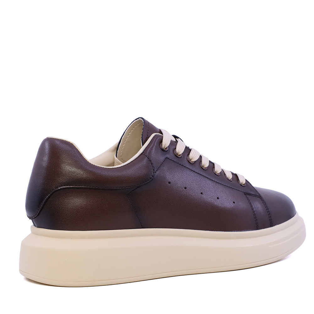 Sneakers ușori bărbați Benvenuti maro din piele  3852bp311mbe