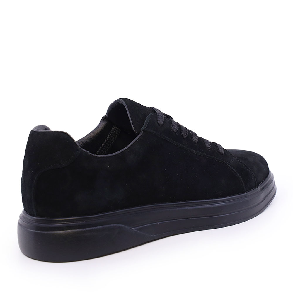Sneakers ușori bărbați Benvenuti negri din piele întoarsă  3851BP792VN
