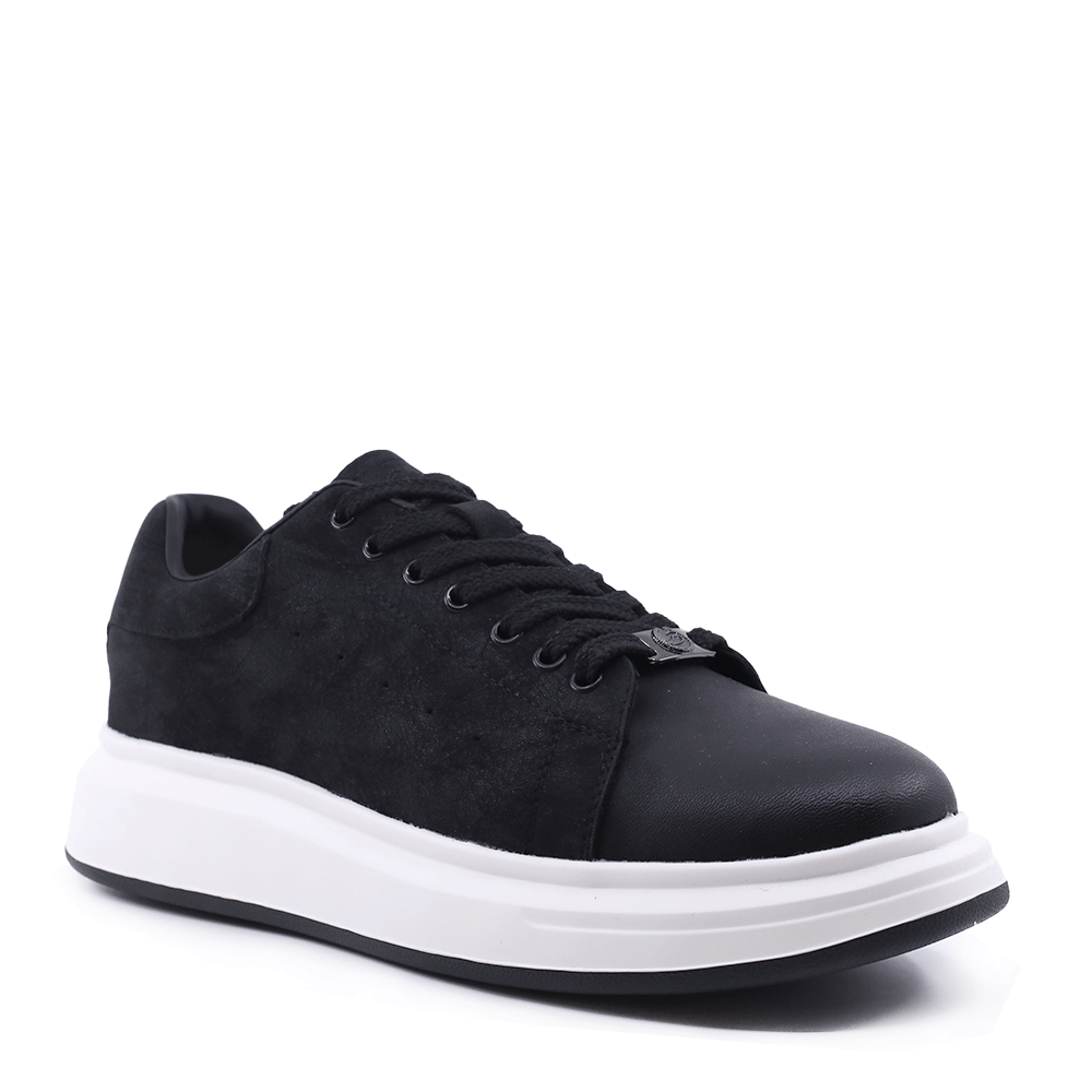 Sneakers ușori bărbați Benvenuti negri din piele nabuk  3851BP312NN - imagine 2