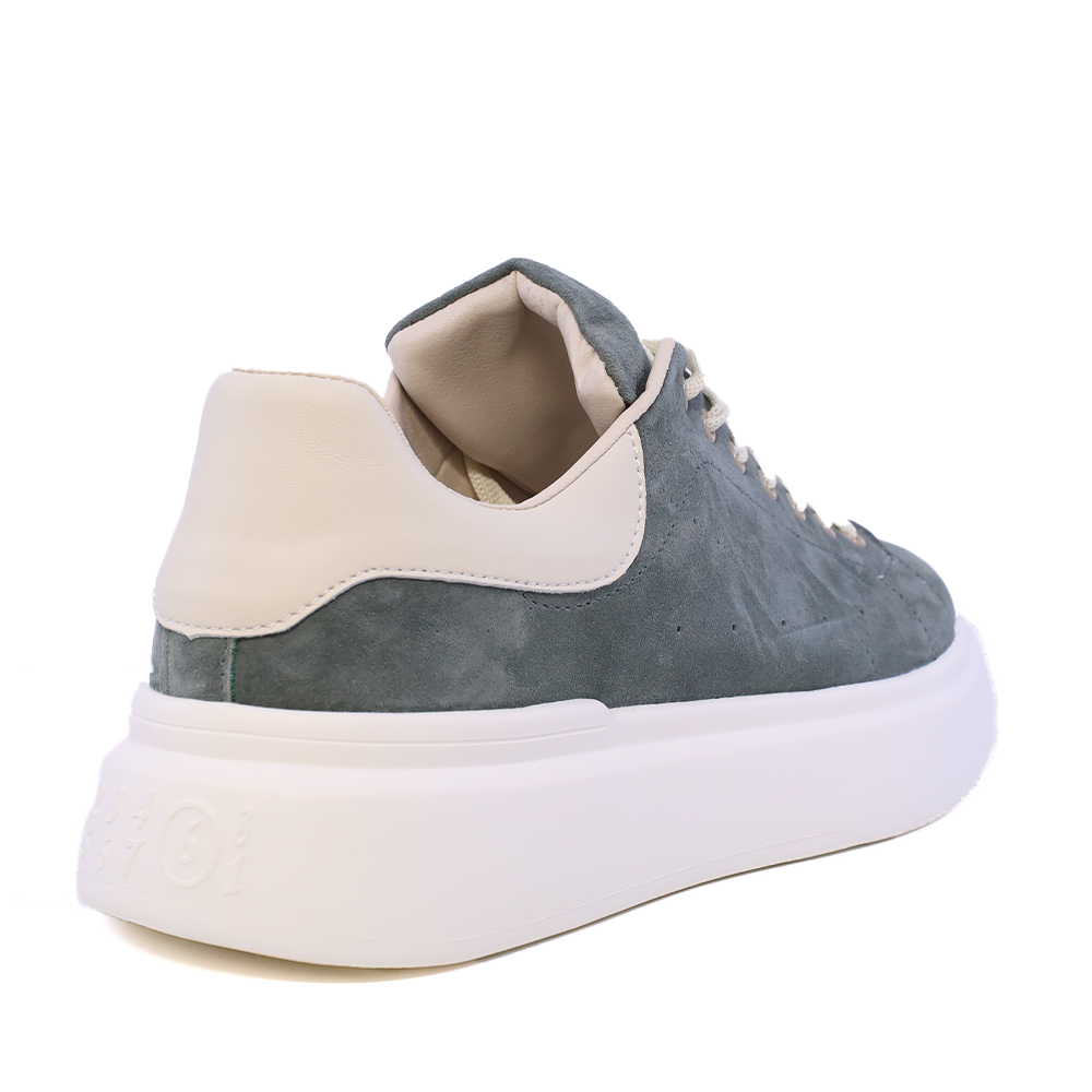 Sneakers ușori bărbați Benvenuti verzi din piele întoarsă  1921BP0079VV