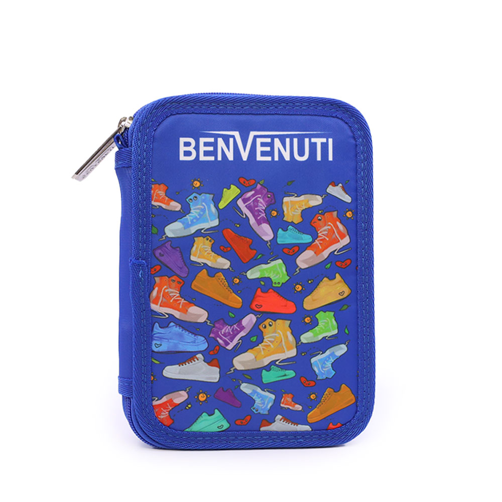 Penar cu creioane Benvenuti albastru cu logo 248penaron1bl