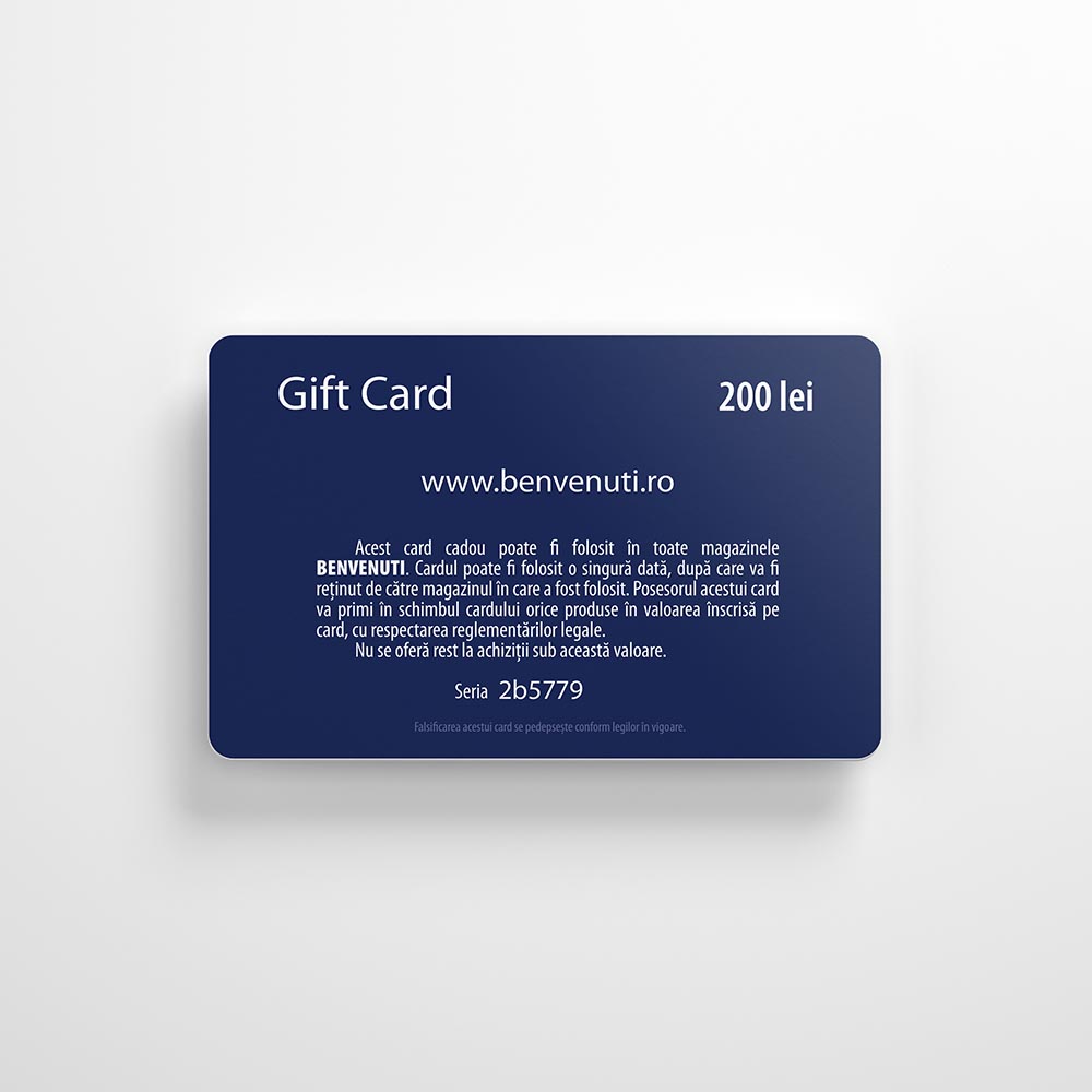 Gift Card Benvenuti 200 lei
