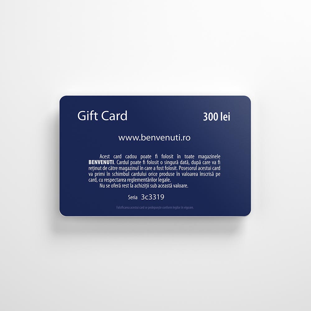 Gift Card Benvenuti 300 lei