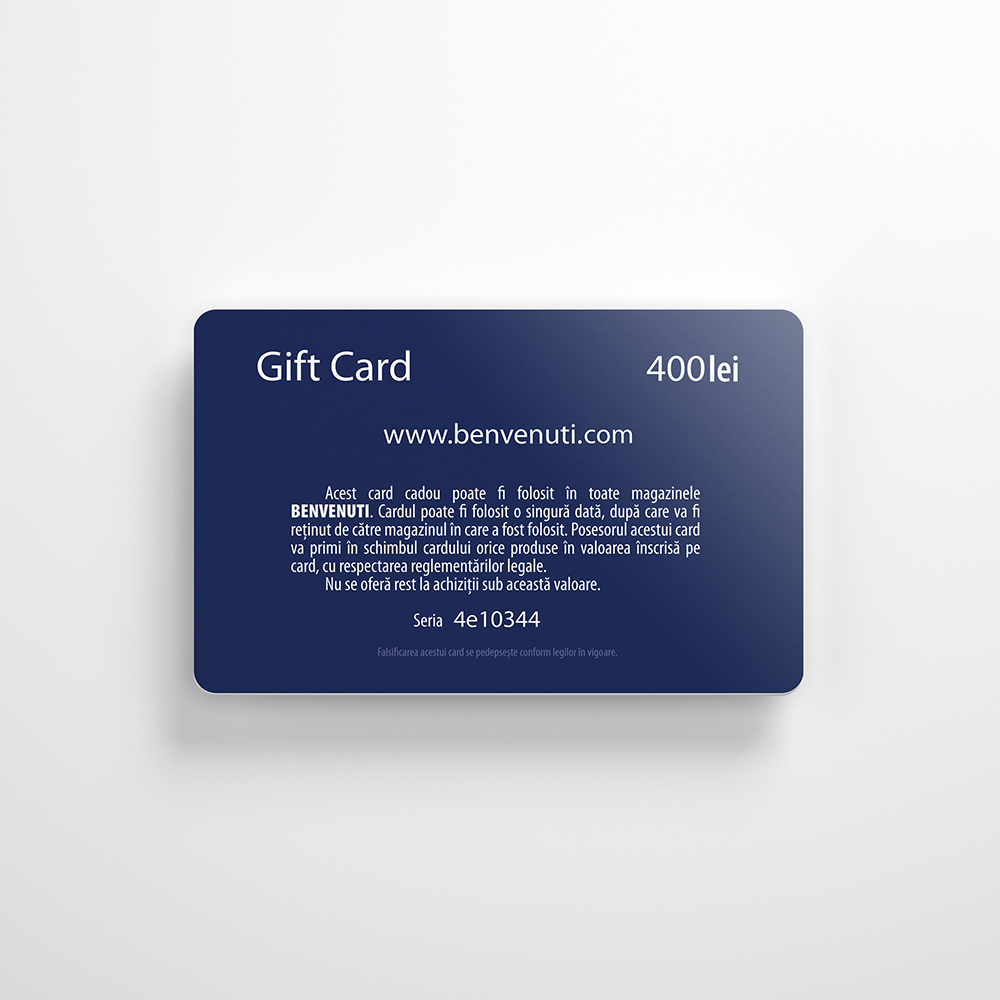 Gift Card Benvenuti 400 lei