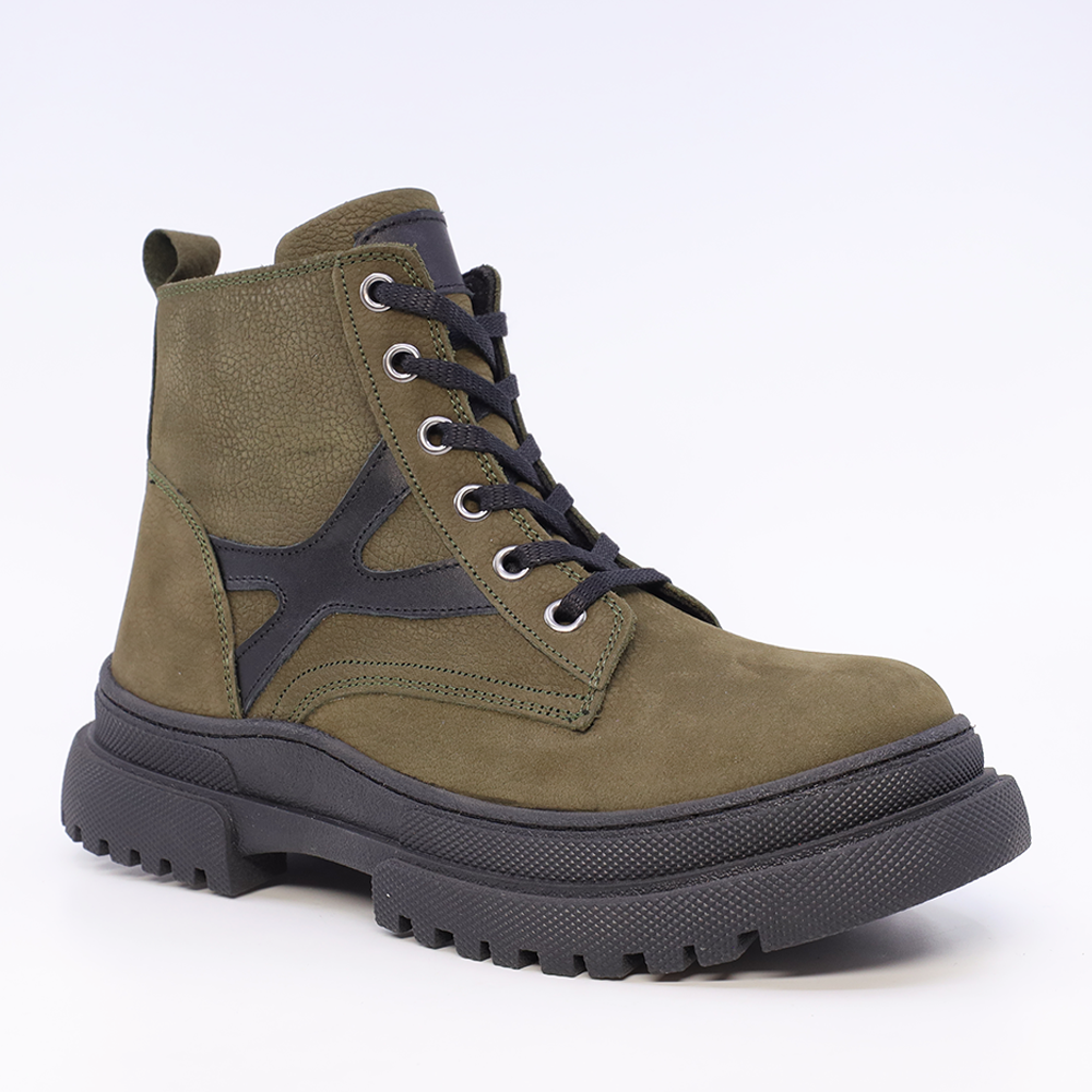Ghete copii Benvenuti kaki din piele nabuck 3186MG1056KA - 1 | YEO