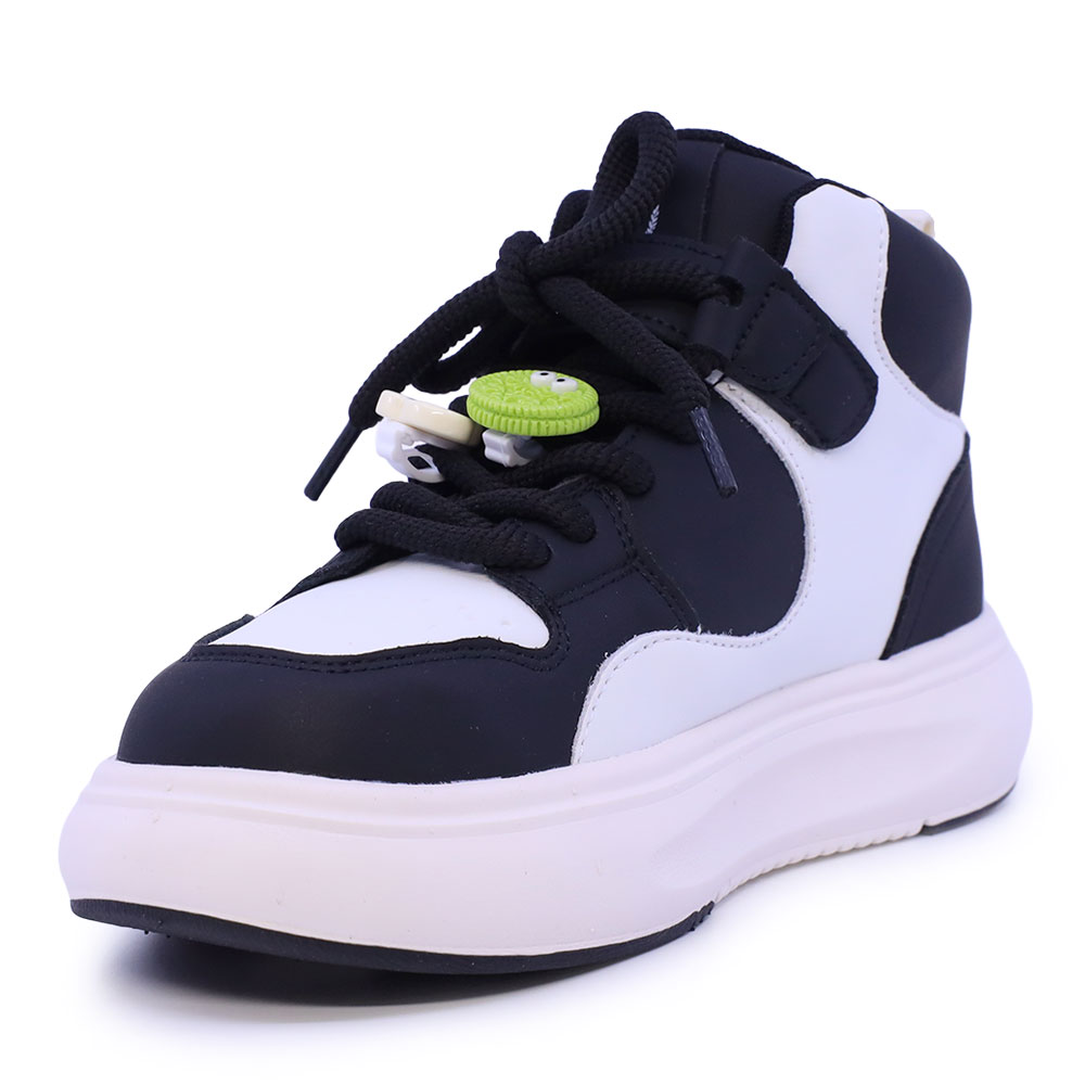 Ghete sport copii Benvenuti alb cu negru 3792MG048AN