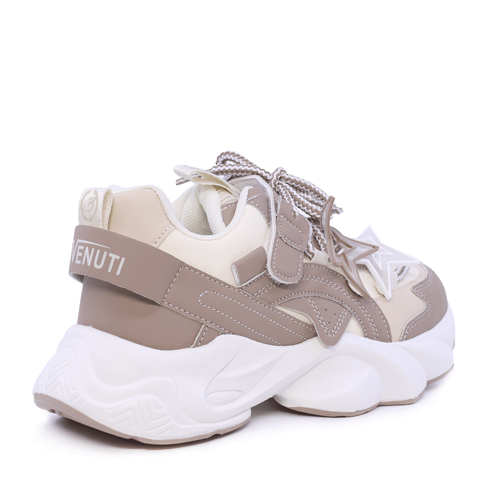 Sneakers sport copii Benvenuti bej din piele 3792fg161be