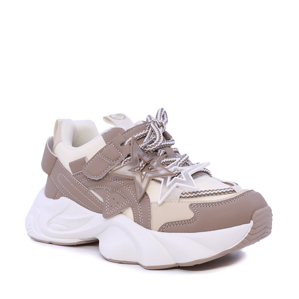 Sneakers sport copii Benvenuti bej din piele 3792fg161be — imaginea 2