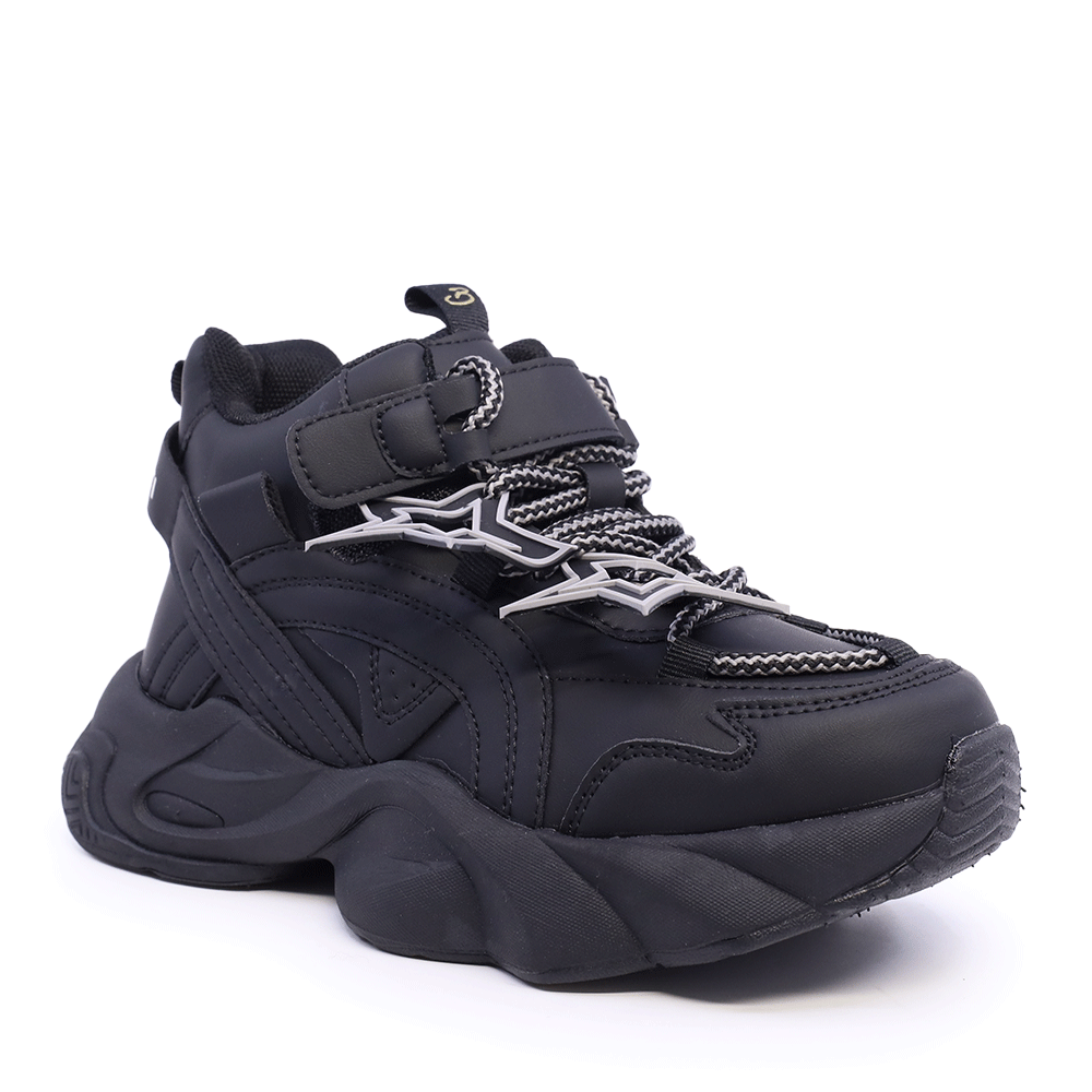 Ghete sport copii Benvenuti negre din piele 3798FG161N - 1 | YEO