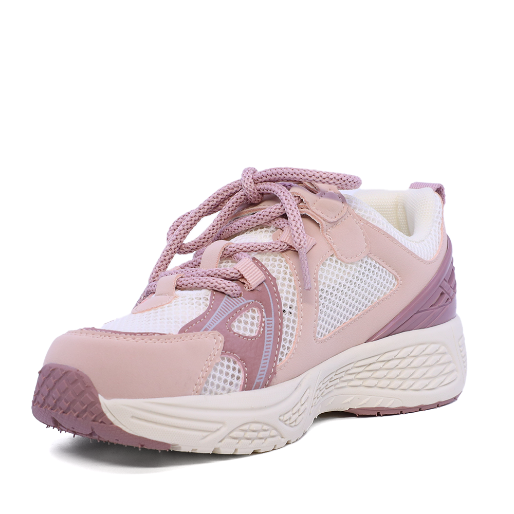 Sneakers fetițe Benvenuti roz din piele 3799FP004RO