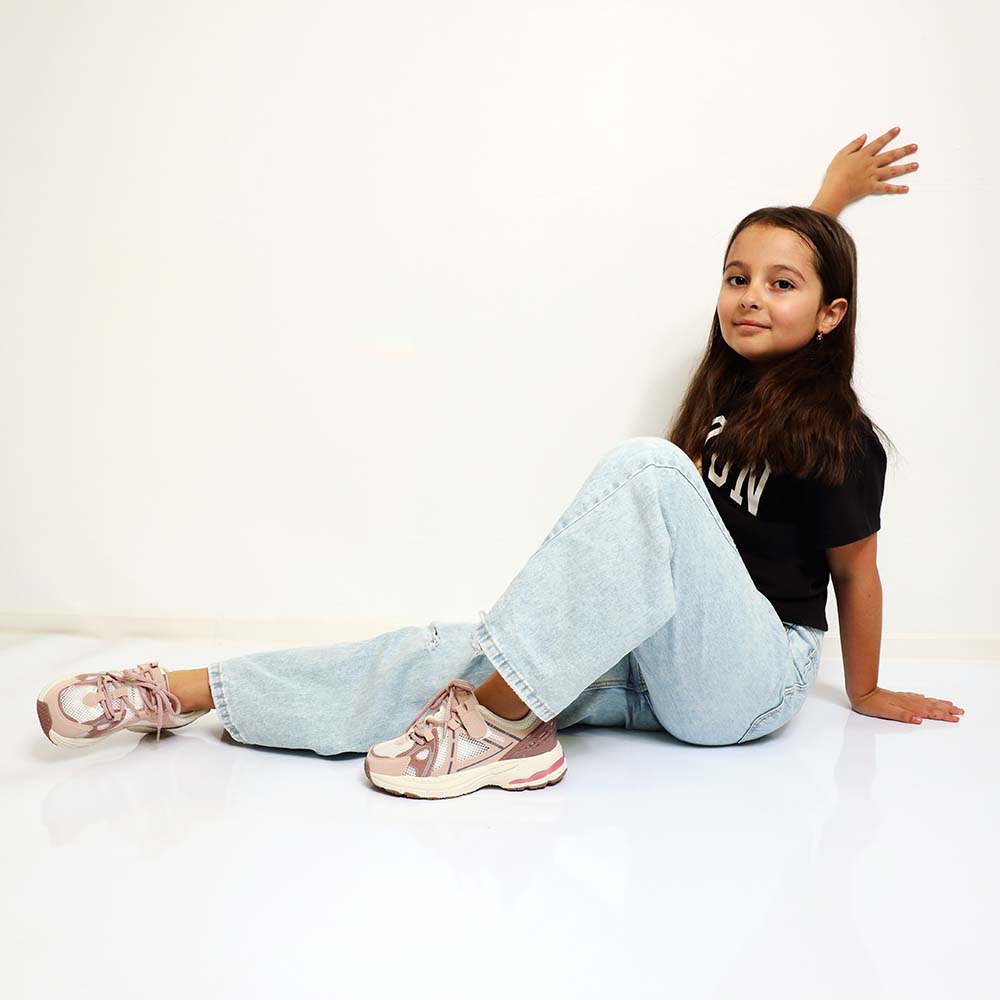 Sneakers fetițe Benvenuti roz din piele 3799FP004RO - 1 | YEO