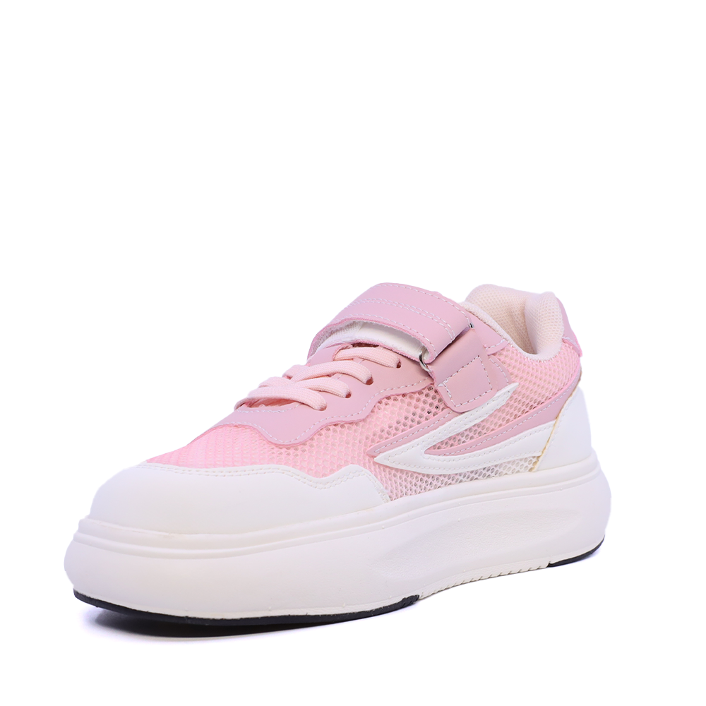 Sneakers fetițe Benvenuti roz din piele 3799FPF220RO