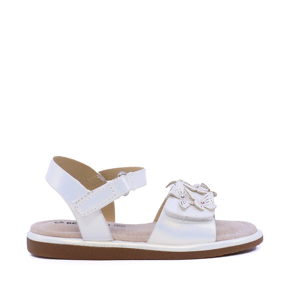 Sandale cu fluturași fete Benvenuti albe 2571FS2324A
