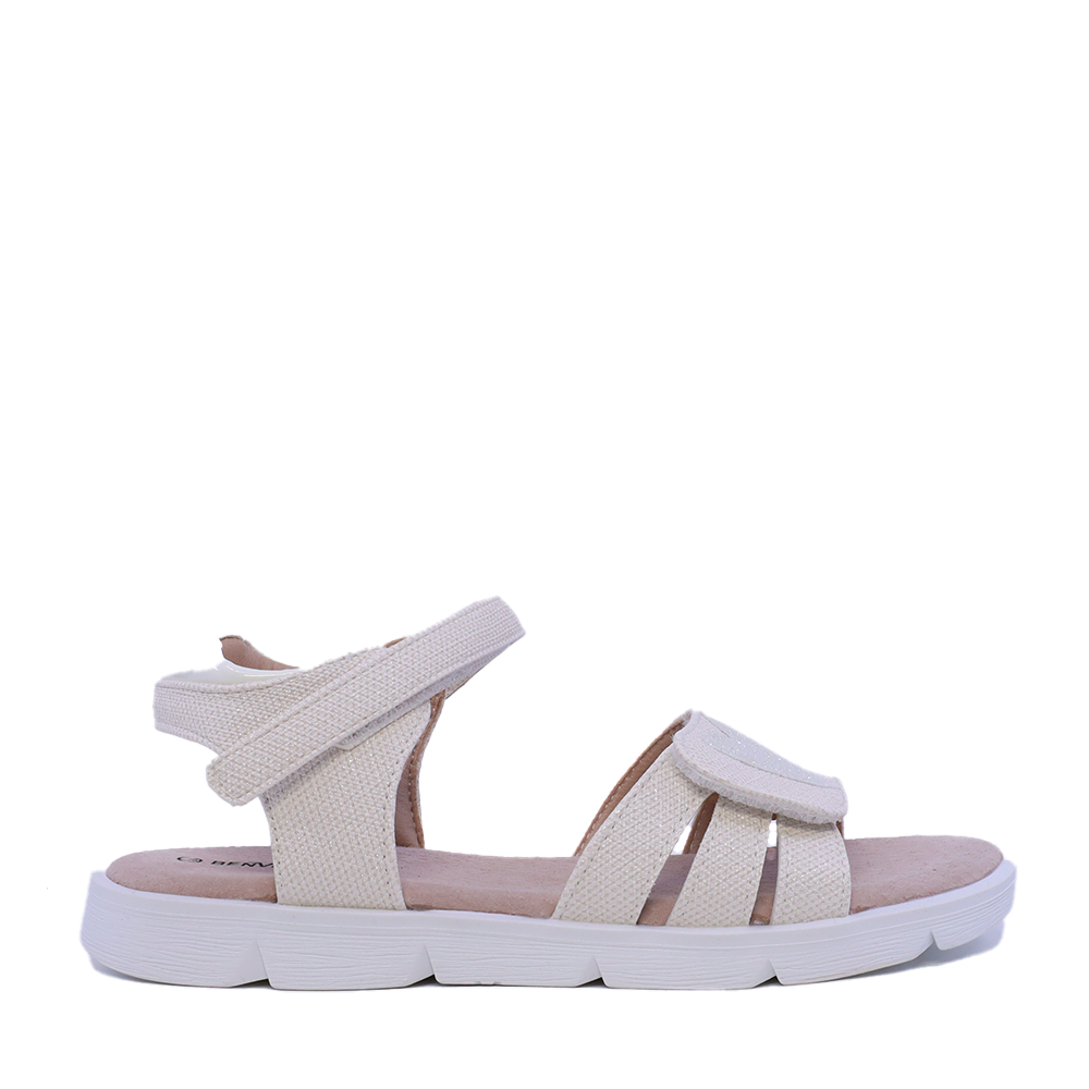 Sandale cu inimioară fete Benvenuti albe 2571FS2306A