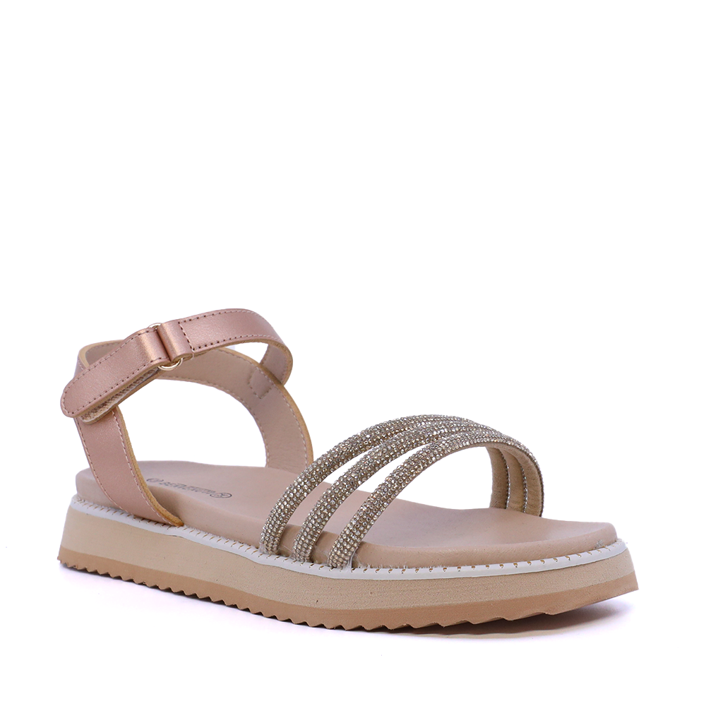 Sandale cu ștrasuri fete Benvenuti aurii 2571FS0614CH - imagine 2