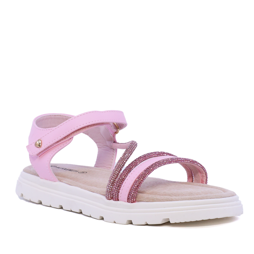 Sandale cu ștrasuri fete Benvenuti roz 2571FS6217RO - imagine 2