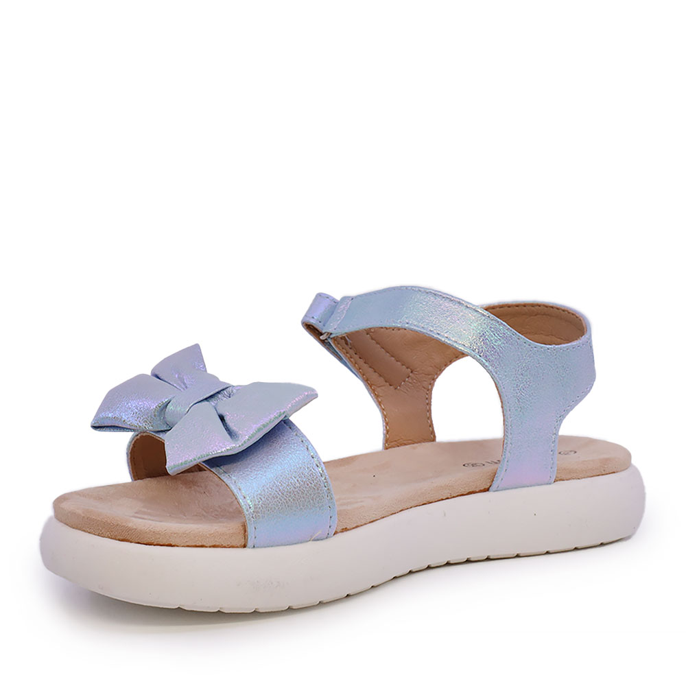 Solo Donna azzuro girls' sandals with decorative bow 2579FS90101AZ