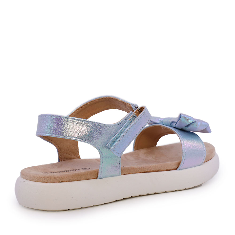 Solo Donna azzuro girls' sandals with decorative bow 2579FS90101AZ