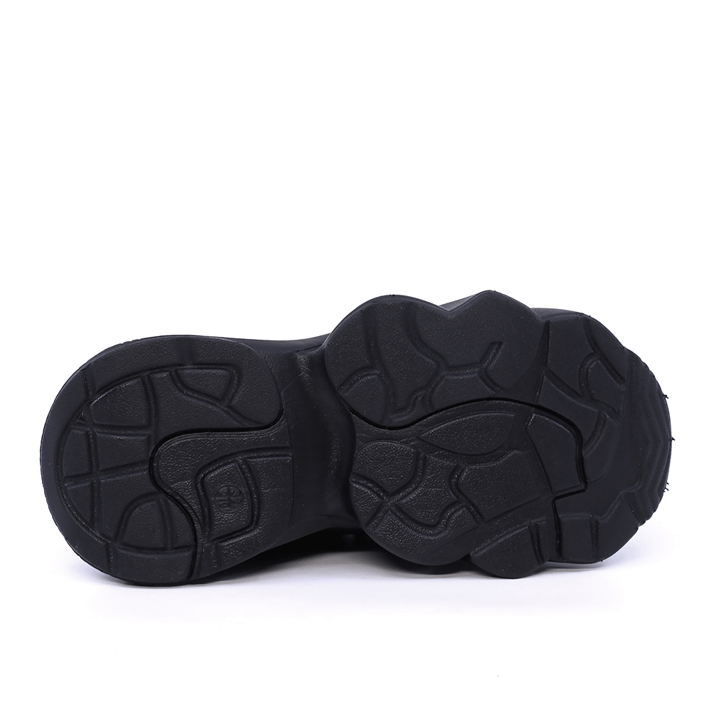 Sneakers sport copii Benvenuti negre din piele 3792fg161n