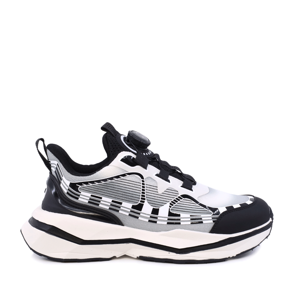 Sneakers baieți Benvenuti negri din material textil  3791MP008NA