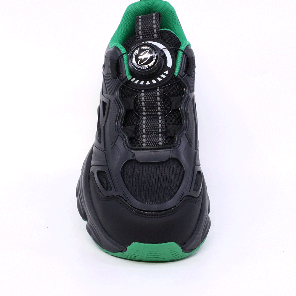 Sneakers baieți Benvenuti negri din material textil și sintetic 3791MP025N