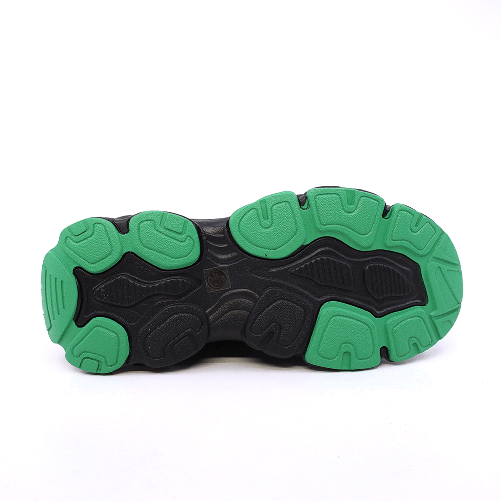 Sneakers baieți Benvenuti negri din material textil și sintetic 3791MP025N