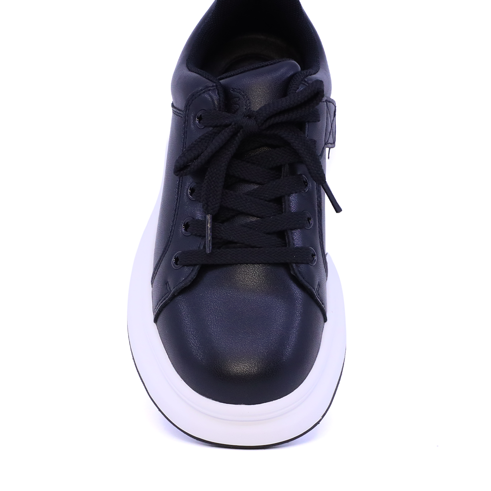 Sneakers băieți Benvenuti negri din piele 3792MP065N