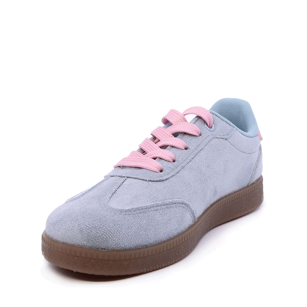 Sneakers fetițe Benvenuti albaștri cu detalii roz  1411FP0329VBL