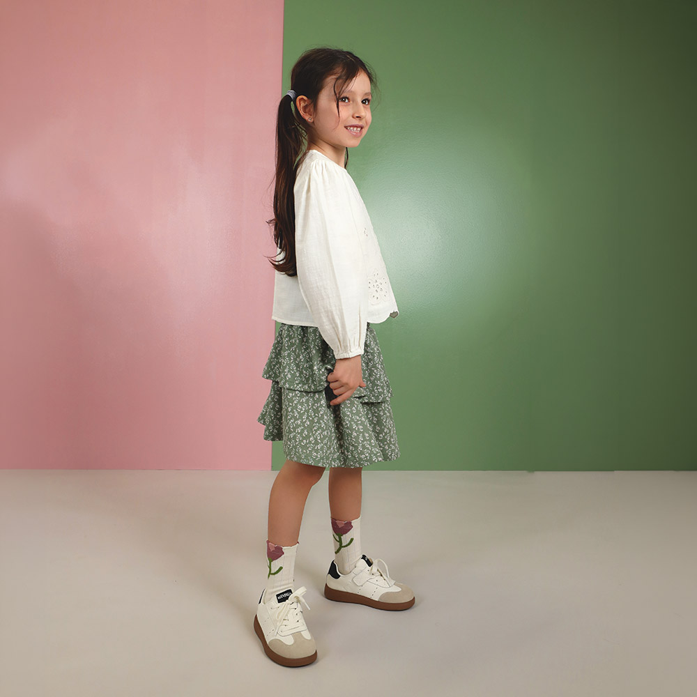 Sneakers  Benvenuti bej din piele și  velur   3791FP018VBE — imaginea 2