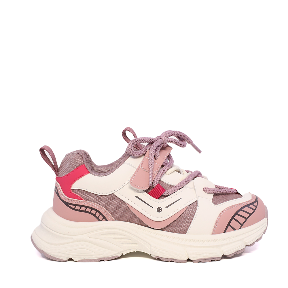 Adidasi fetite Benvenuti roz din piele 3790FP003RO