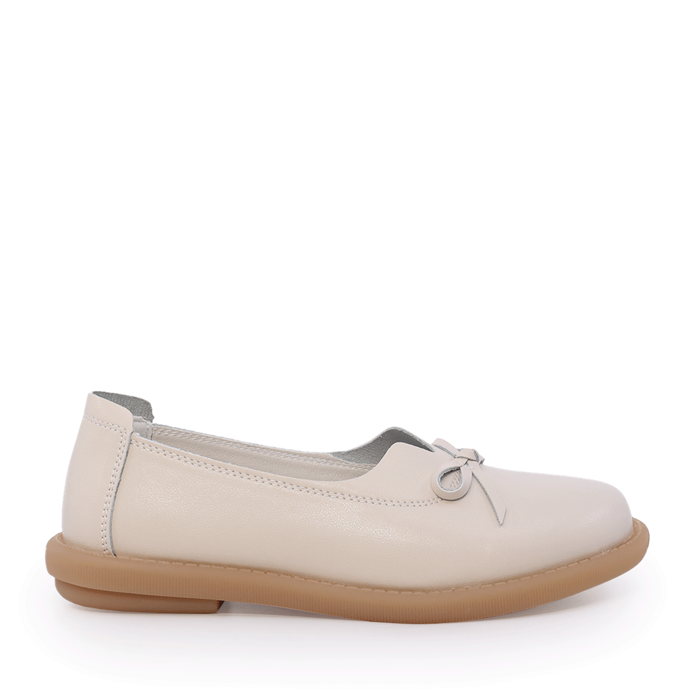 Balerini femei Benvenuti bej din piele  1311DB1210BE