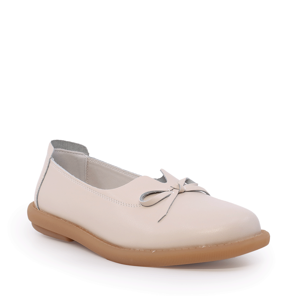 Balerini femei Benvenuti bej din piele  1311DB1210BE - imagine 2