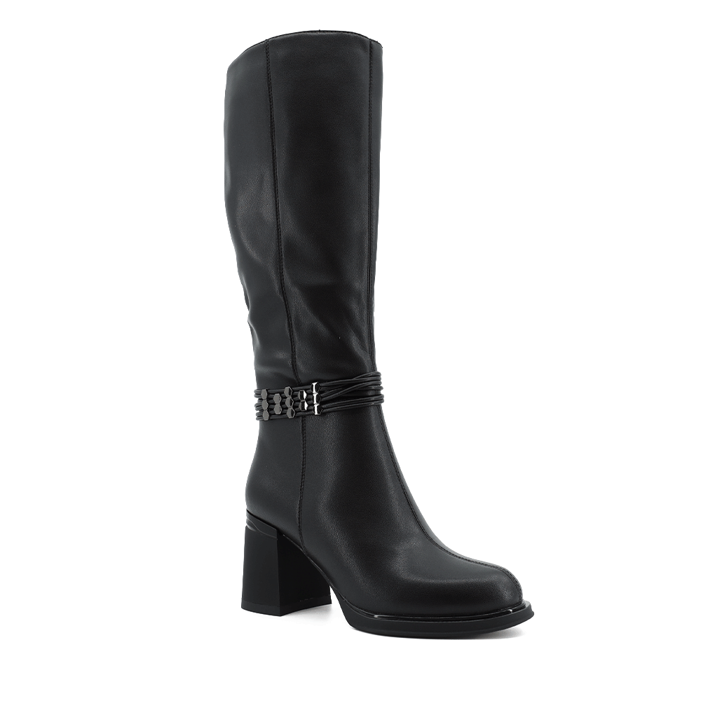 Cizme cu toc femei Benvenuti negre 1992DC5014N